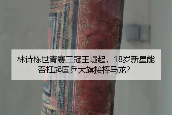 林诗栋世青赛三冠王崛起，18岁新星能否扛起国乒大旗接棒马龙？